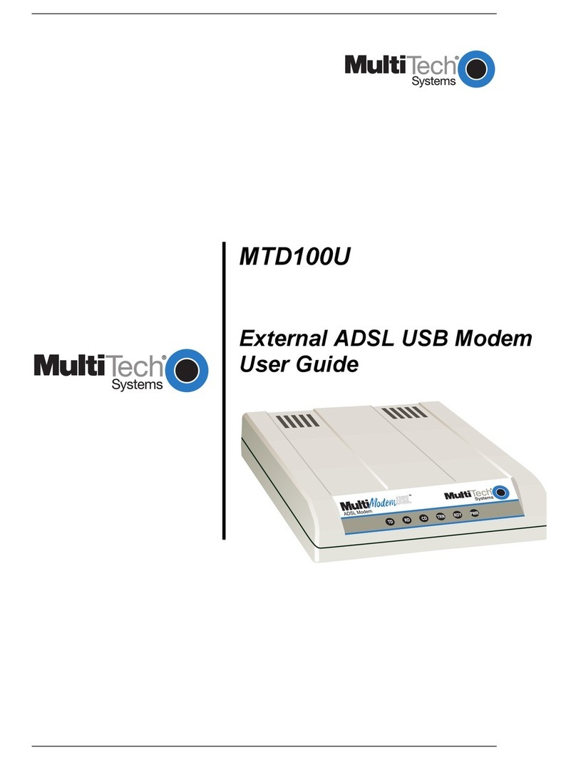 Multitech MTD100U User manual
