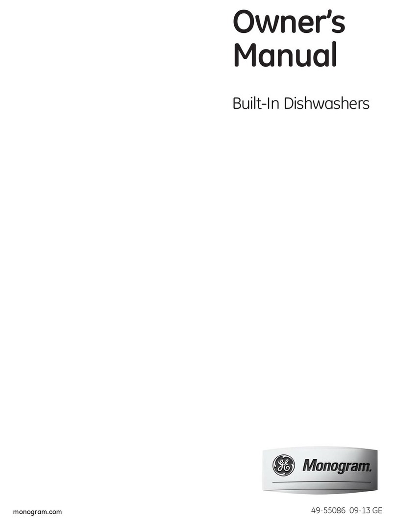 GE Built-In Dishwasher User manual