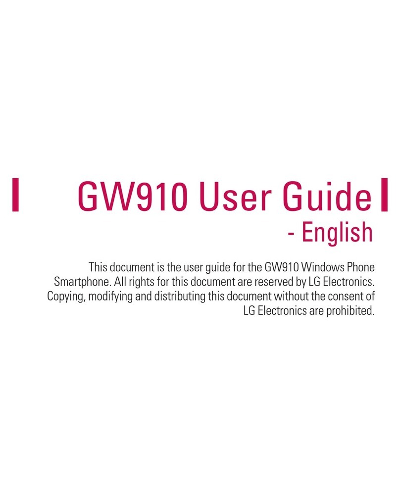 LG GW910 User manual