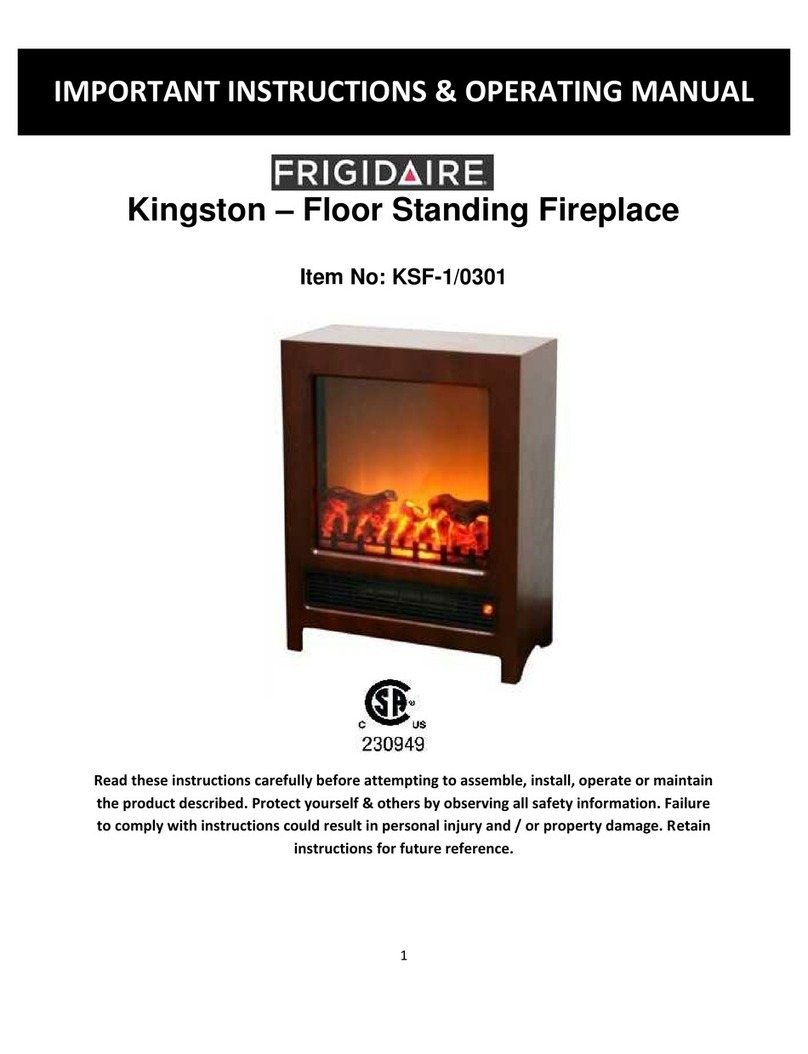 Frigidaire Kingston KSF-1/0301 Important instructions & operating manual Frigidaire Kingston KSF-1/0301 Important instructions & operating manual