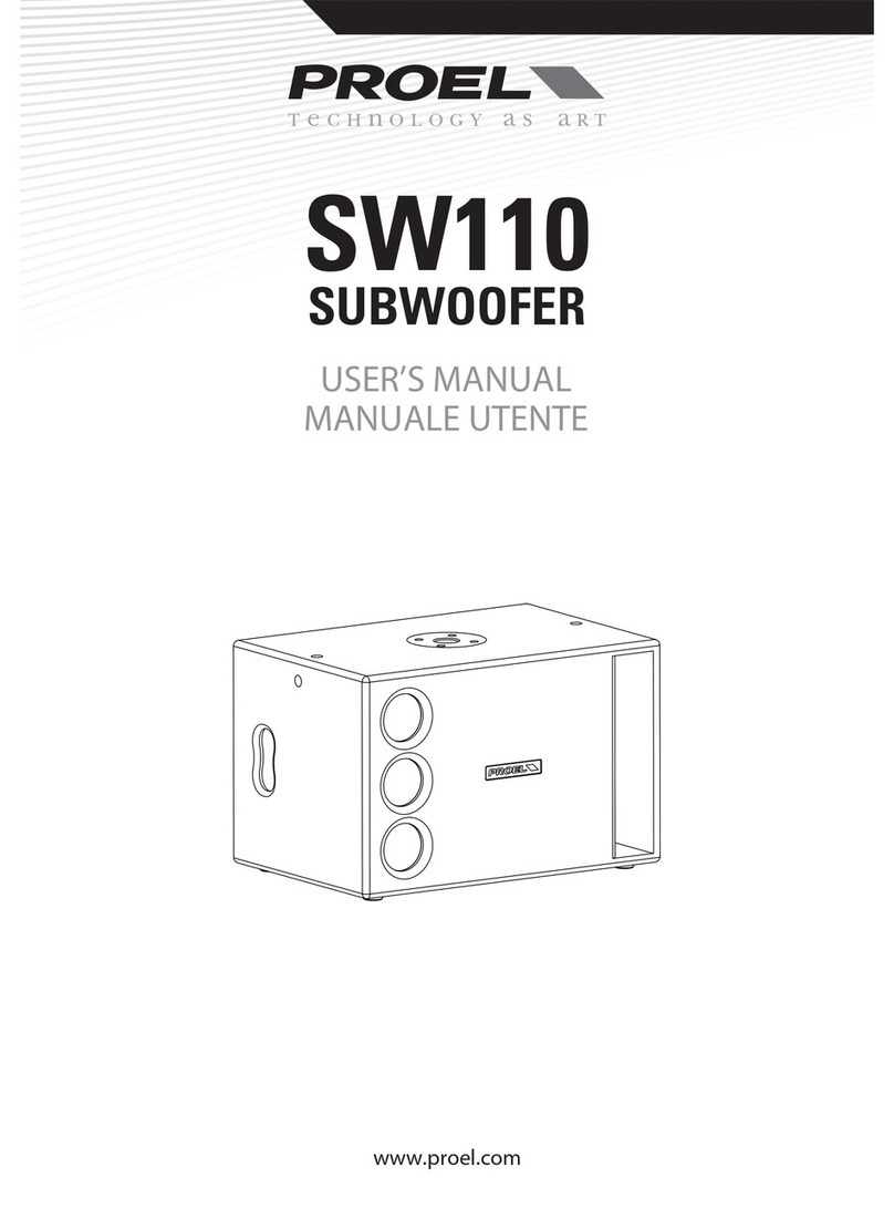 PROEL SW110 user manual
