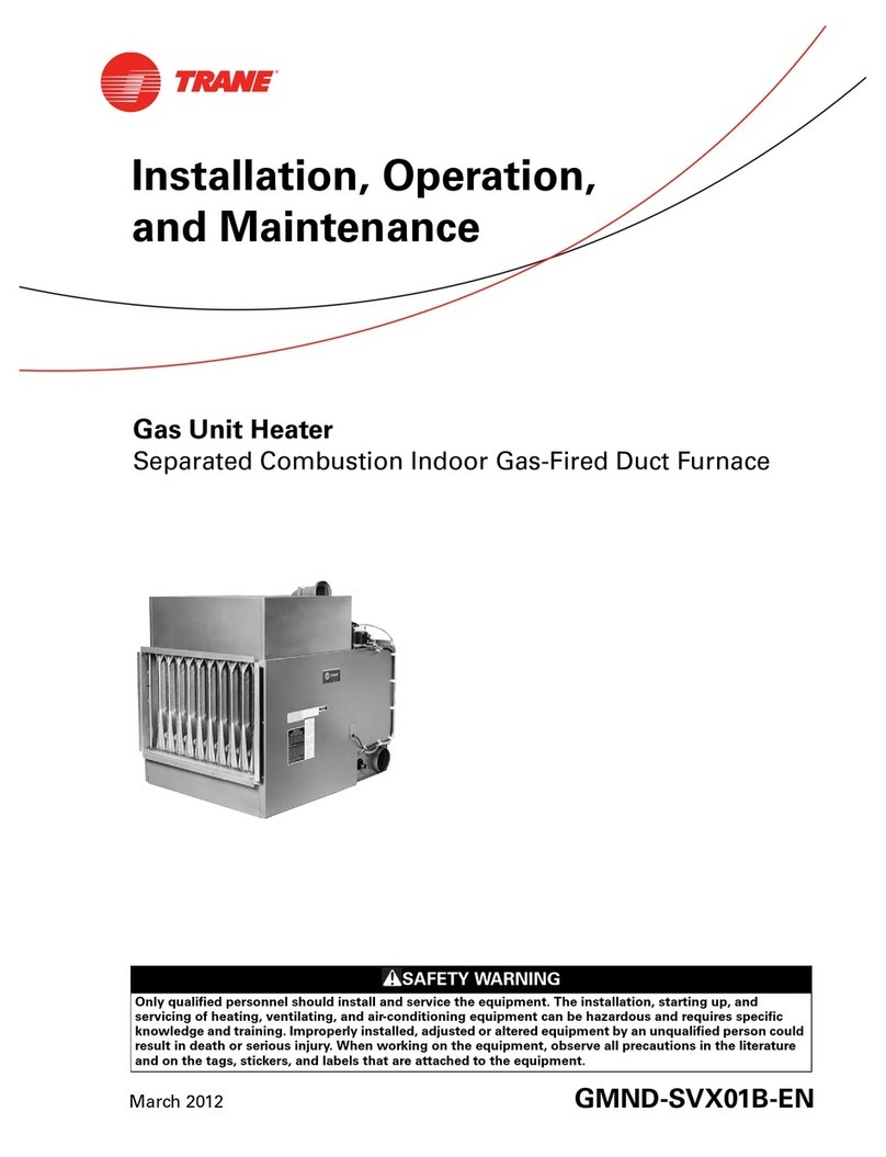 Trane GMND-SVX01B-EN Installation, operation and maintenance manual