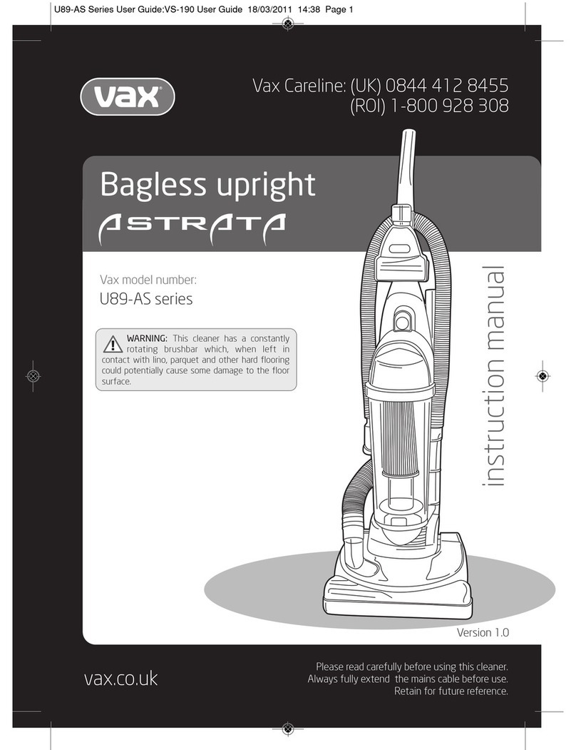 Vax U89-AS series User manual