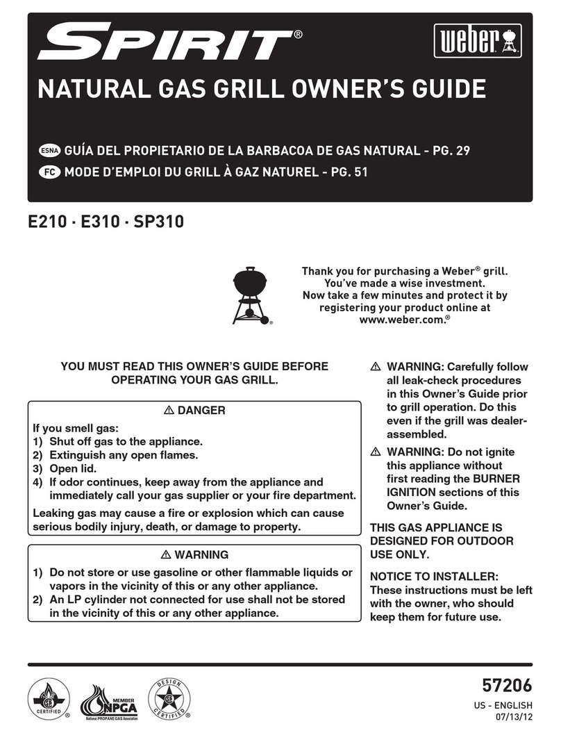Weber Spirit E210 CLASSIC User manual