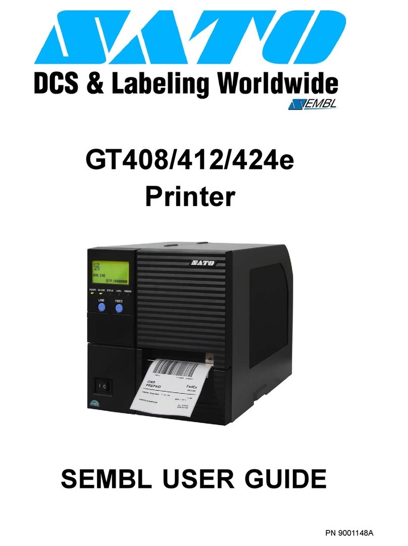 SATO GT408 User manual