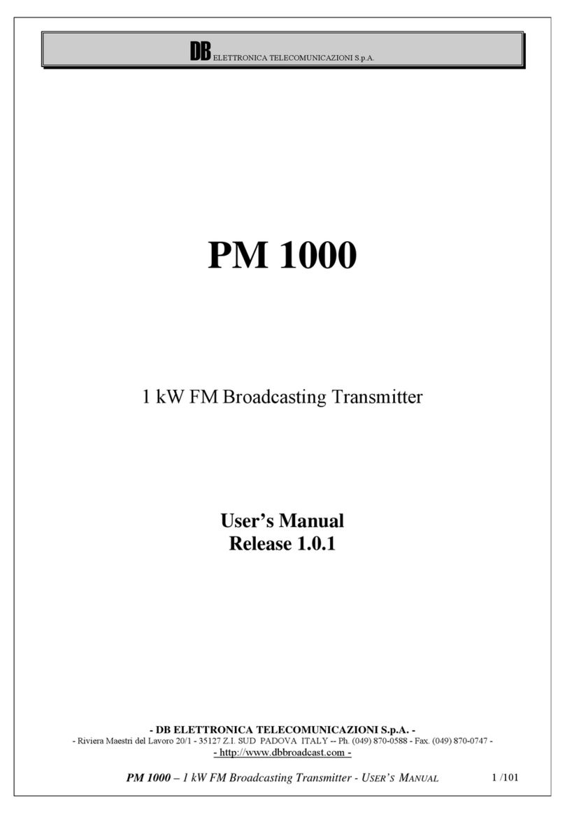 dB PM 1000 User manual