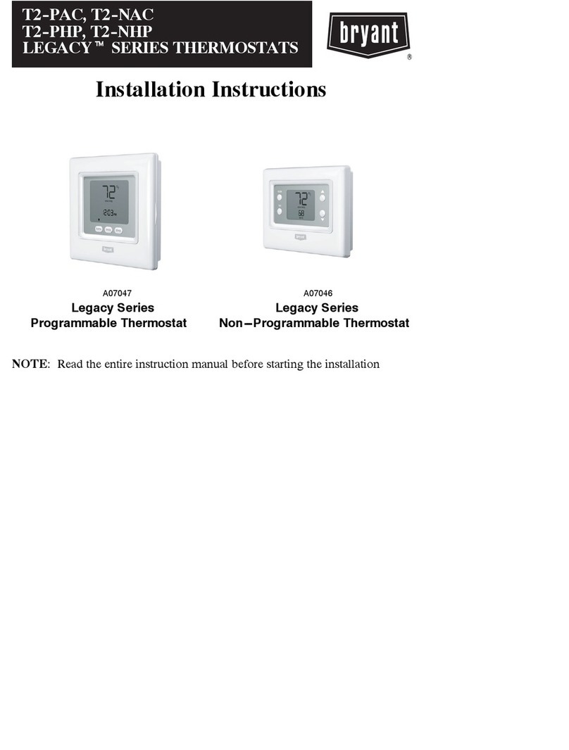 Bryant LEGACY T2-PAC User manual