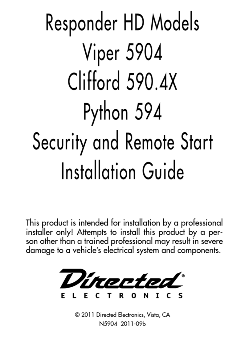 Directed Electronics Viper 5904 User manual Directed Electronics Viper 5904 User manual