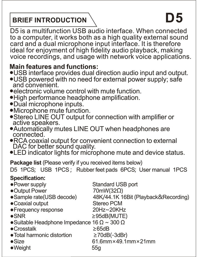 Fiio D5 Instructions for use