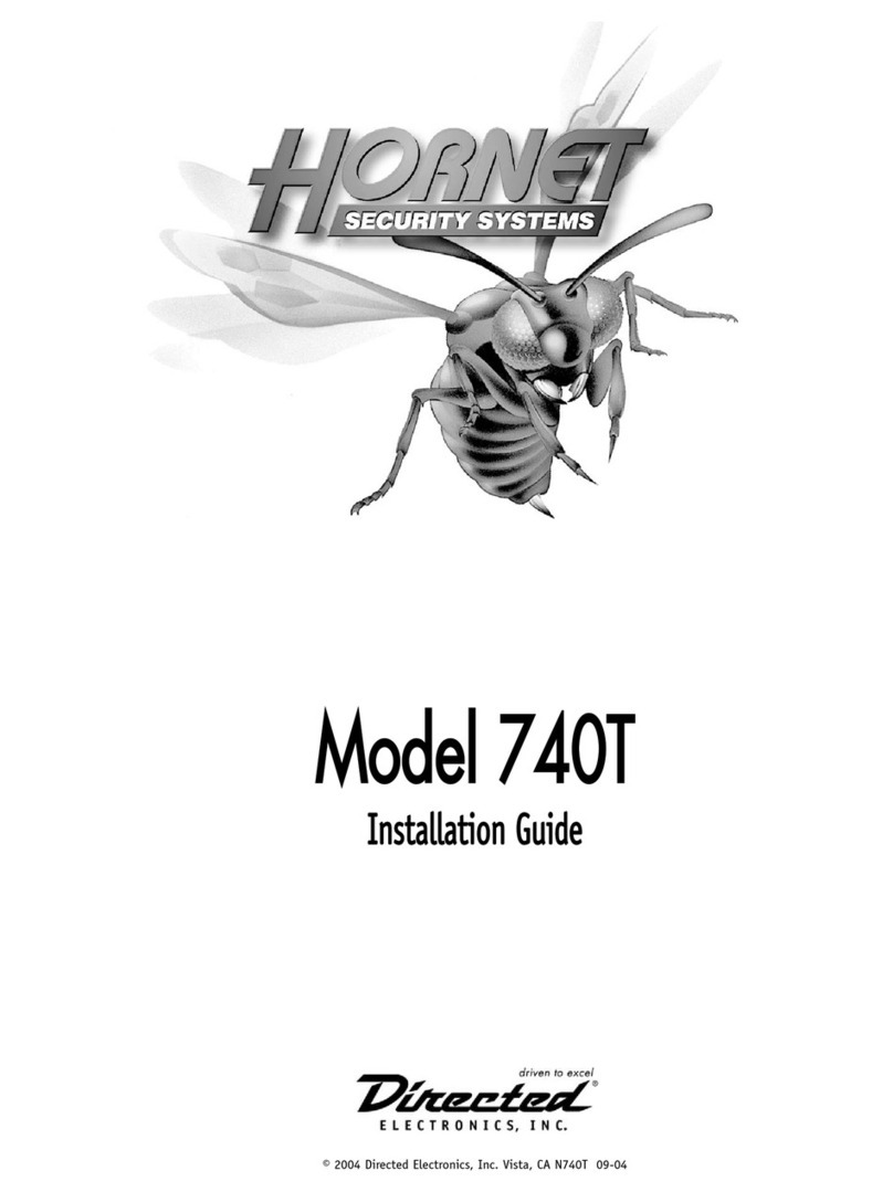 Directed Electronics Hornet 740T User manual