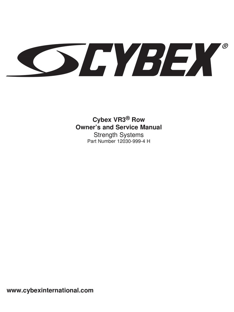 CYBEX VR3 12030 Row Owner's and service manual