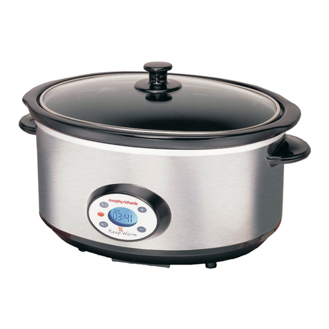 Morphy Richards Digital Slow Cooker instructions