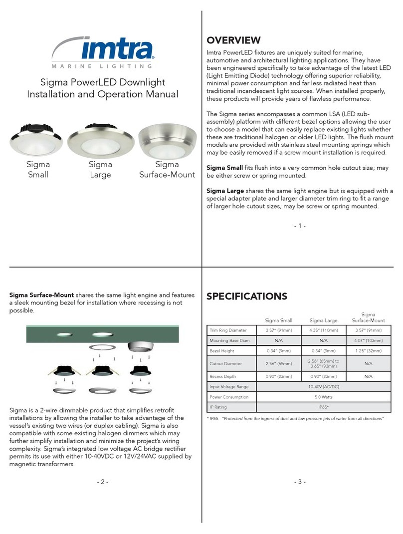 Imtra Sigma Small User manual