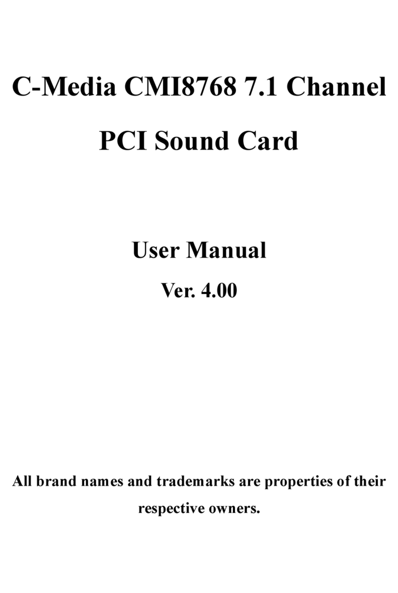 C-Media CMI8768 User manual