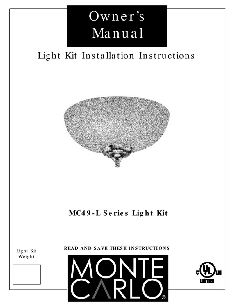 Monte Carlo Fan Company MC49-L series owner's manual