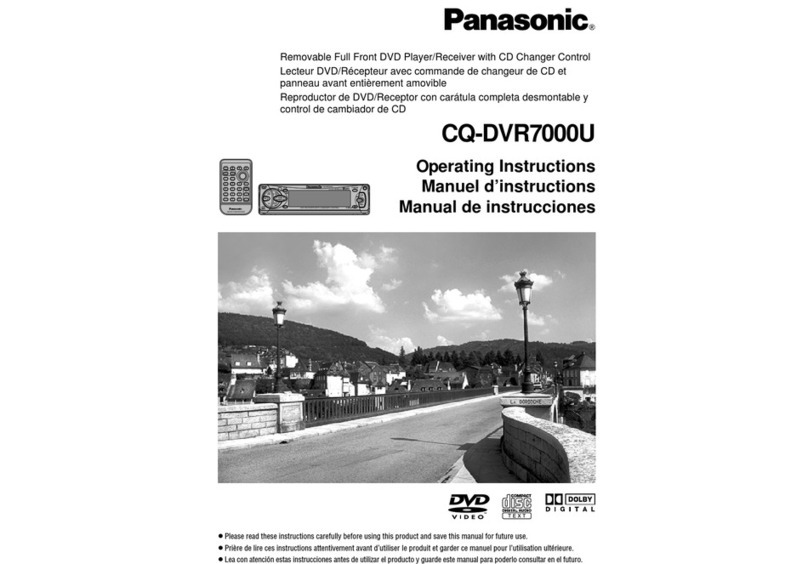 Panasonic CQ-DVR7000U operating instructions