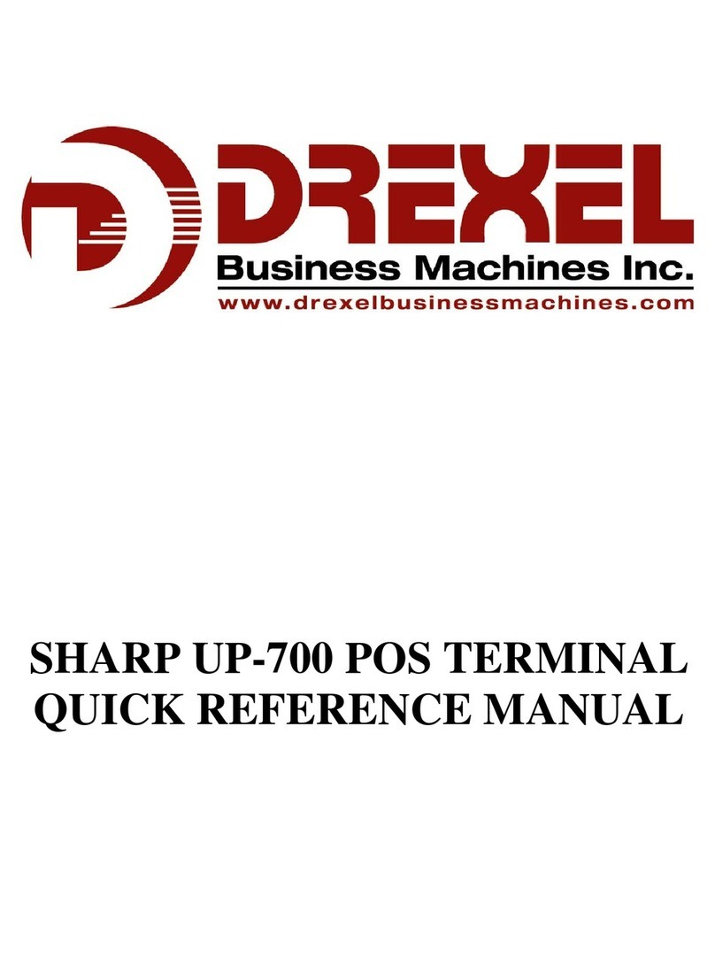 Sharp UP-700 Quick reference manual
