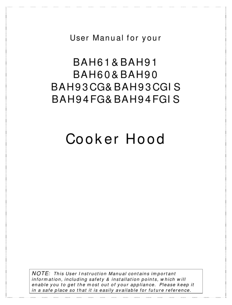 Think Appliances BAH61 user manual