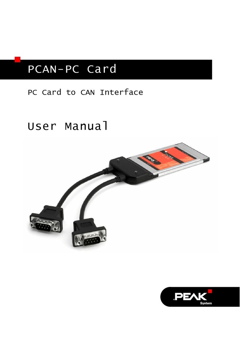 Peak PCAN-PC Card user manual