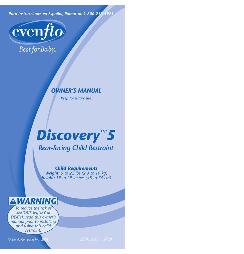 Evenflo Discovery 5 owner's manual