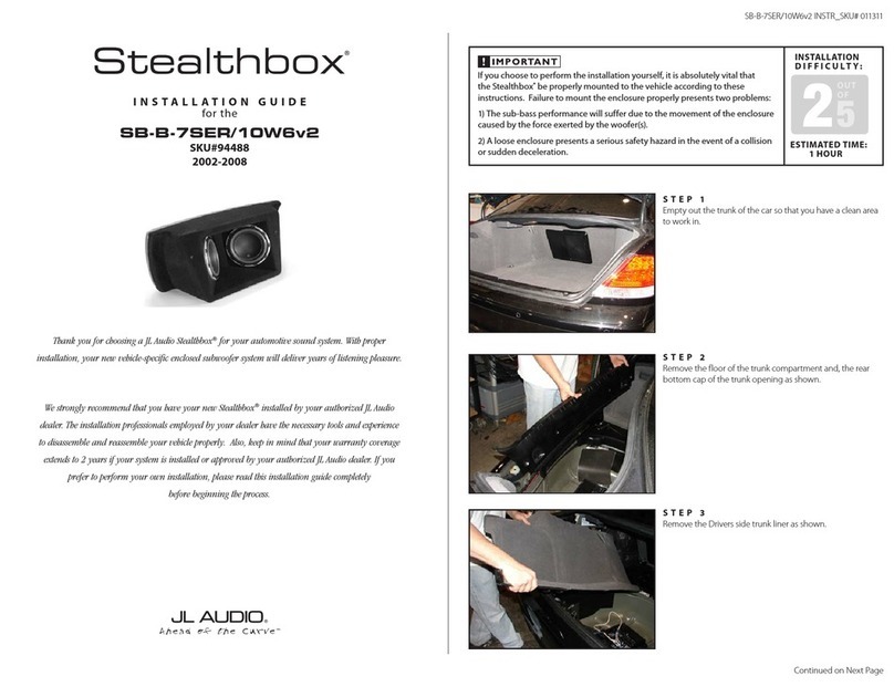 JL Audio Stealthbox SB-B-7SER/10W6v2 installation manual