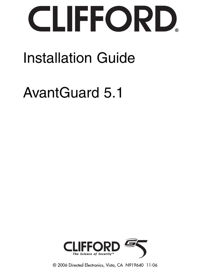 Clifford AvantGuard 5.1 installation guide