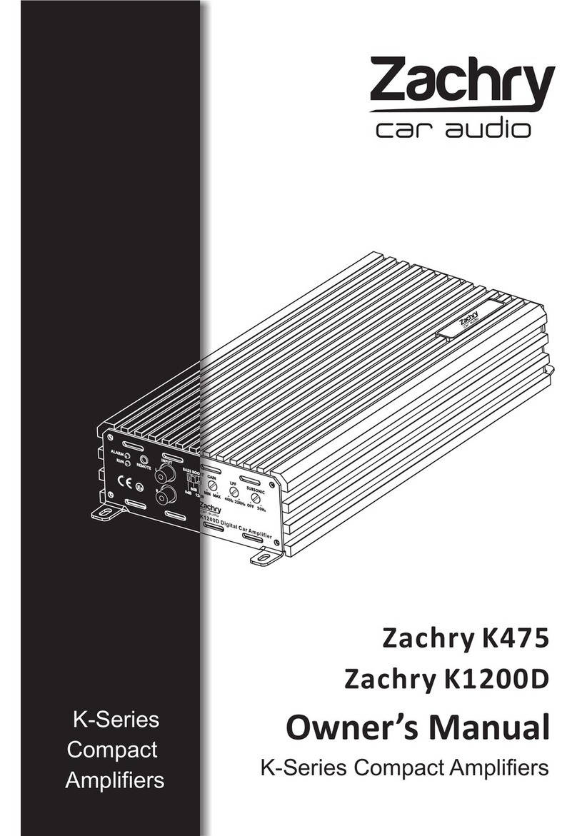 Zachry K475 owner's manual