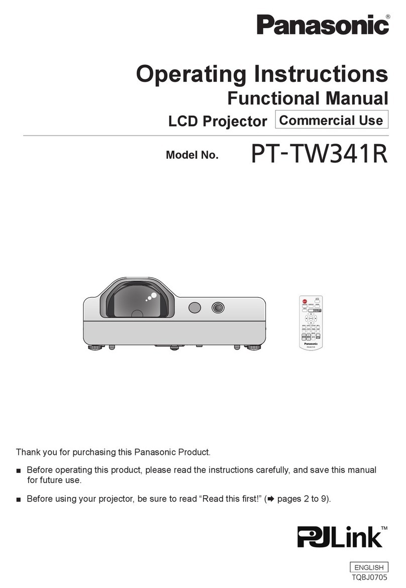 Panasonic PJLink PT-TW341R User manual