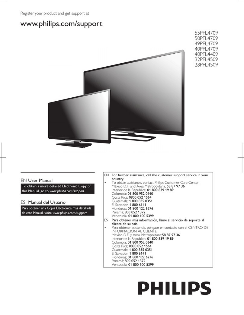 Philips 55PFL4709 User manual