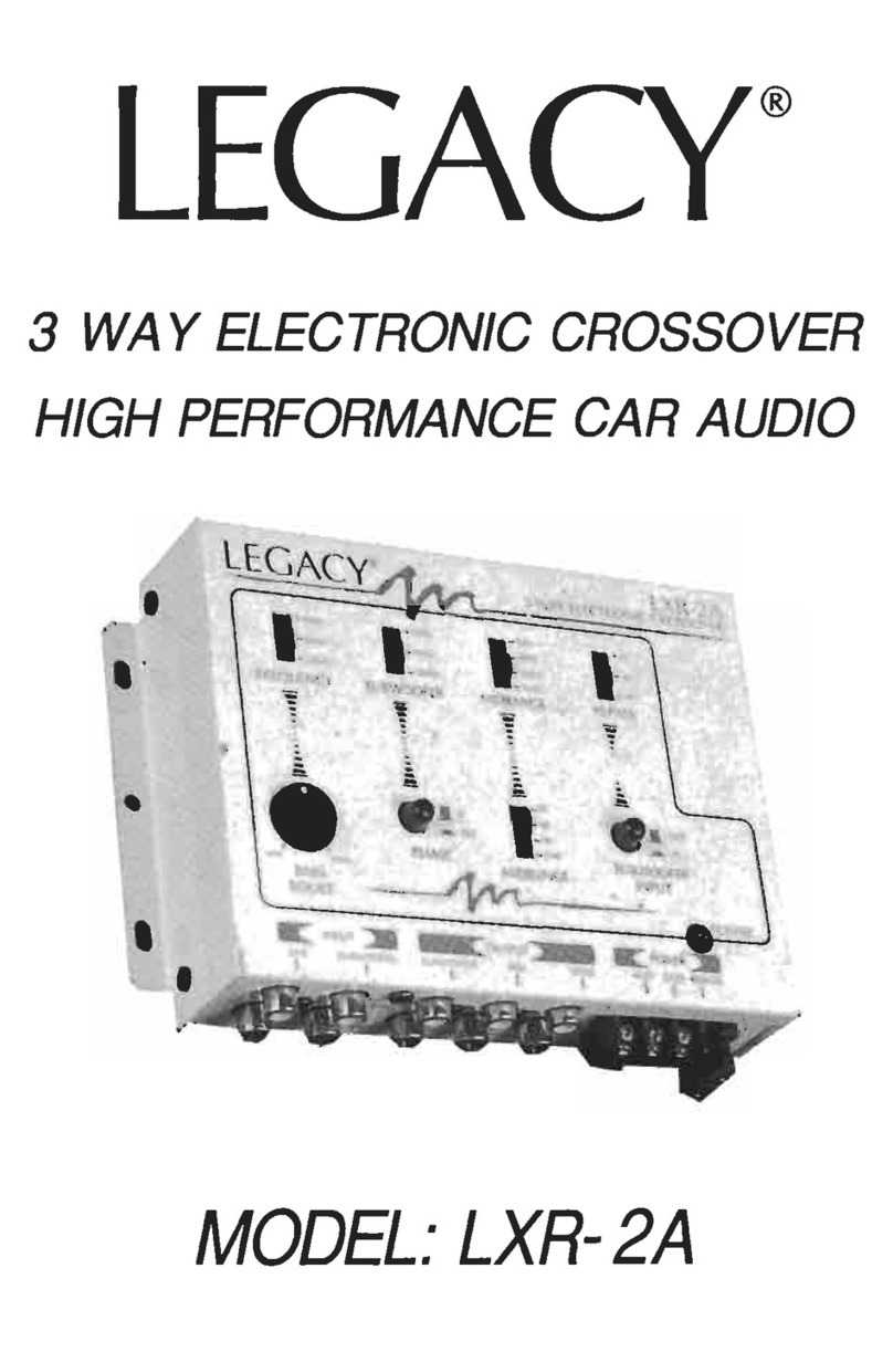 Legacy LXR-2A User manual