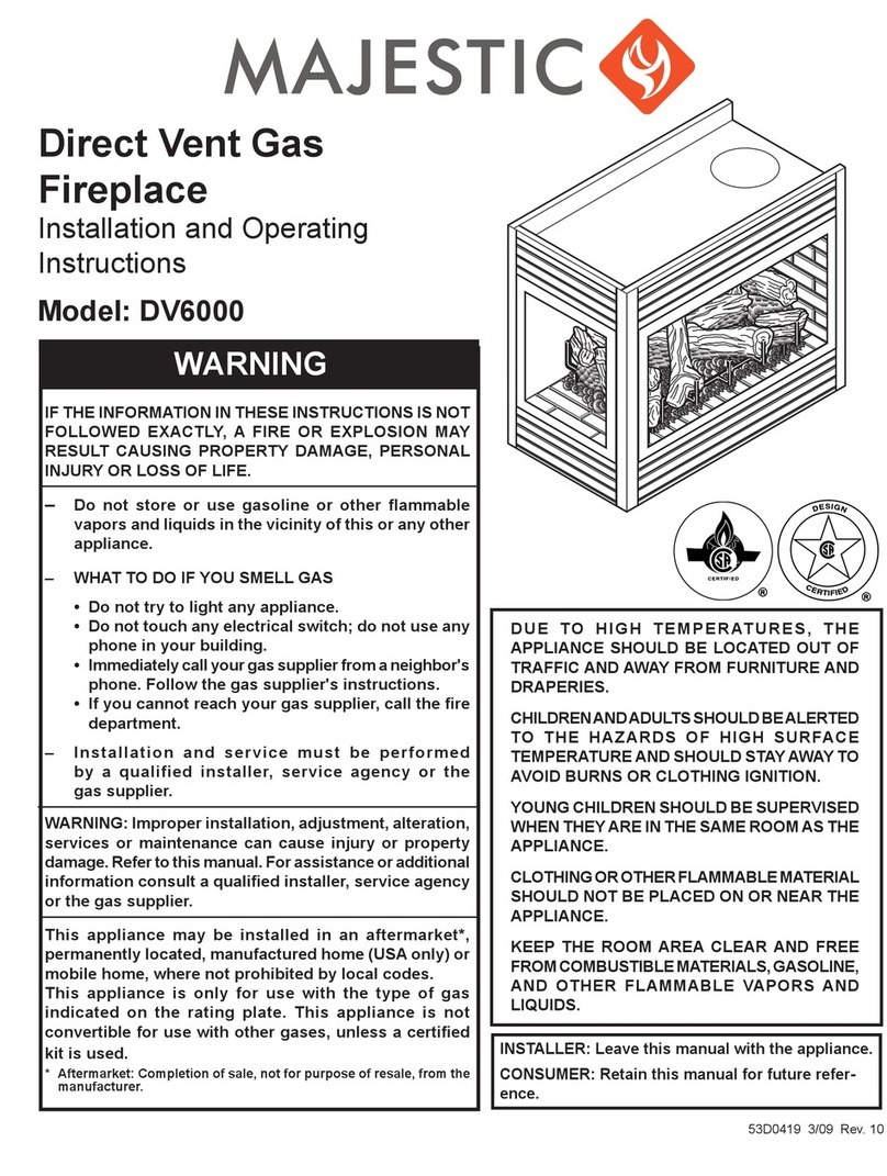 Majestic DV6000 User manual