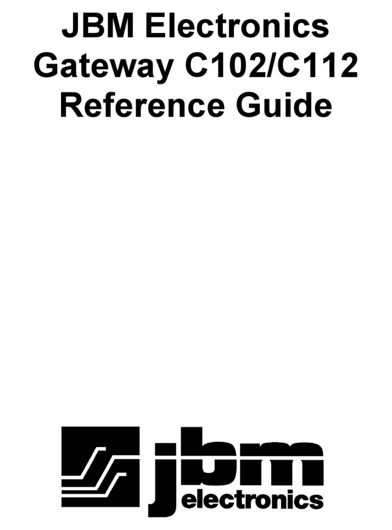 JBM electronics C102 reference guide