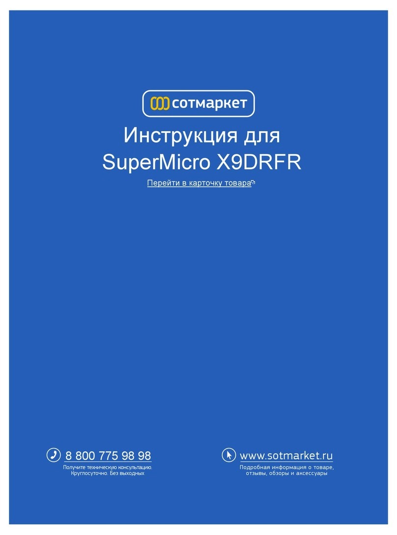 Supero X9DRFR User manual