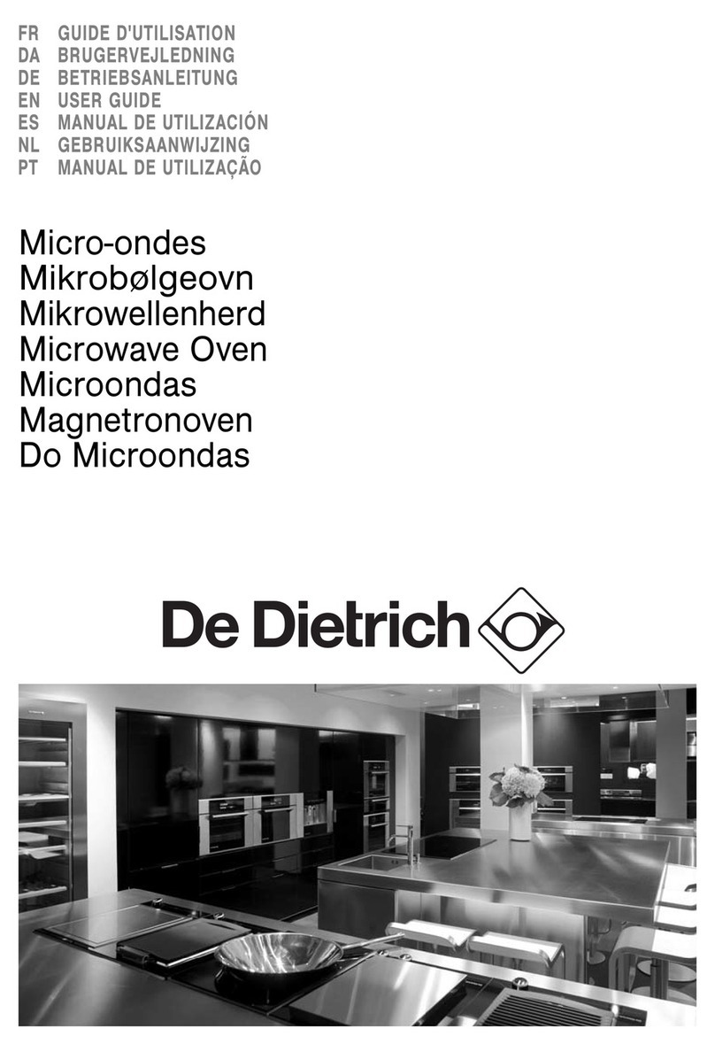 DeDietrich Microwave oven User manual