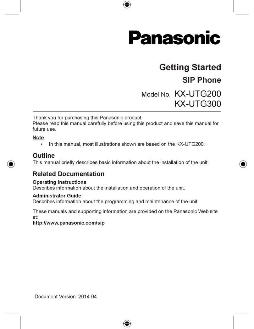 Panasonic KX-UTG200 User manual
