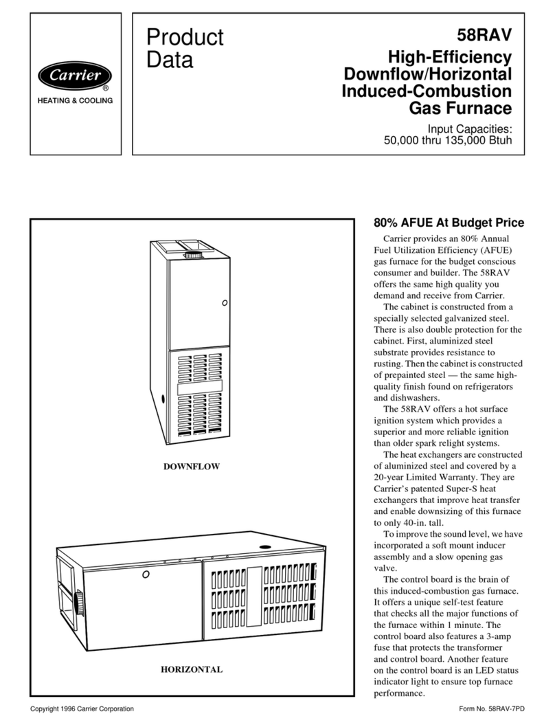 Carrier 58RAV Series Product data