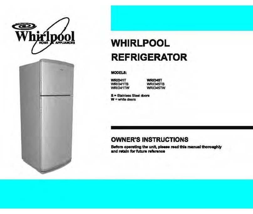 Whirlpool WRID41T User manual