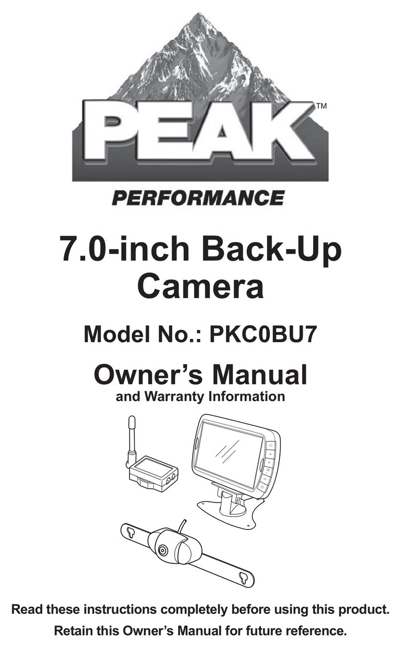 Peak Performance PKC0BU7 owner's manual