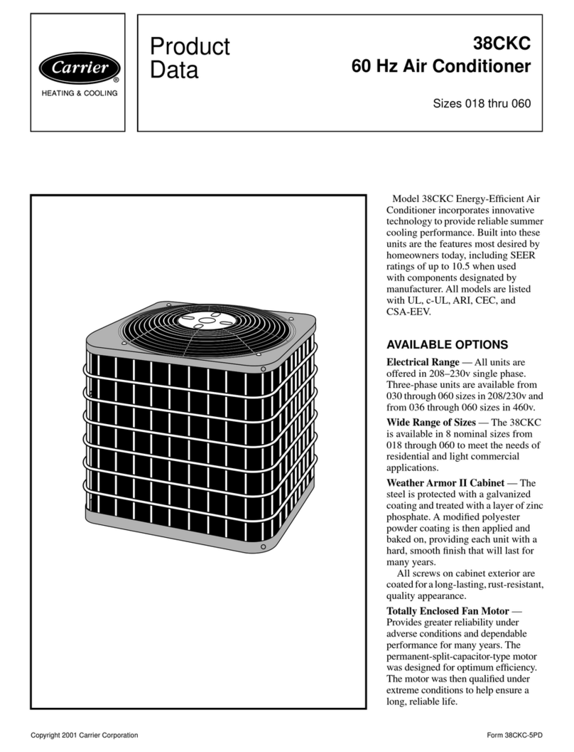 Carrier 38CKC Product data