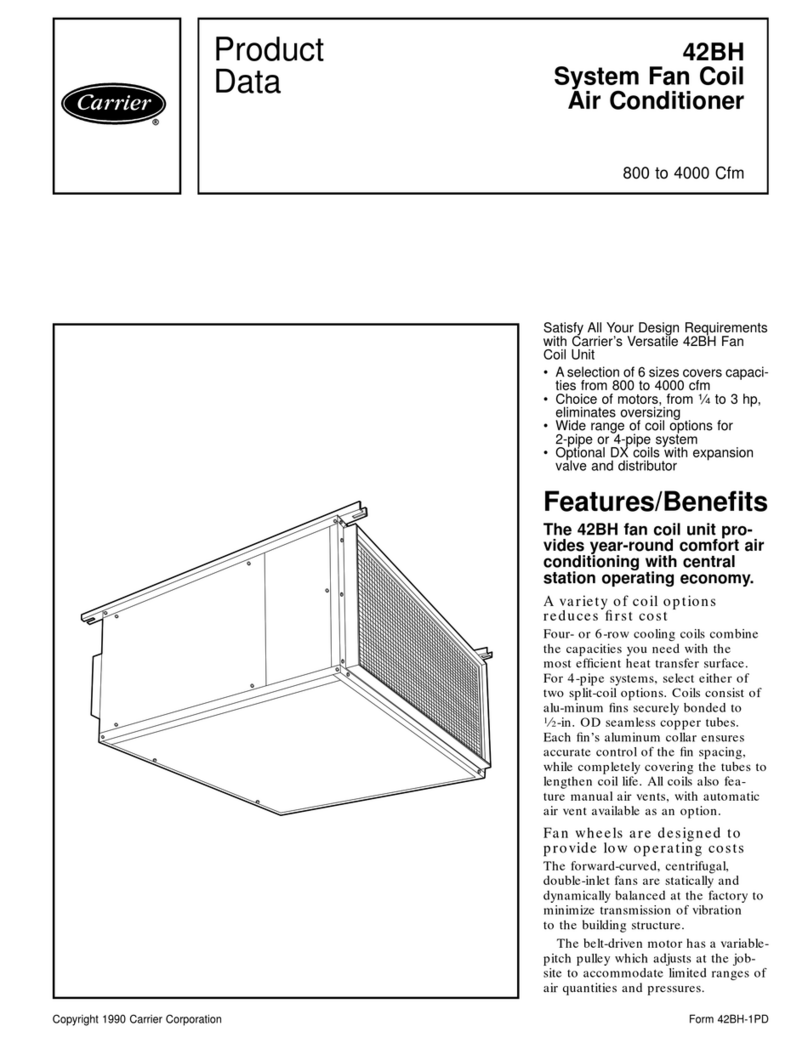 Carrier 42BH Series Operation manual