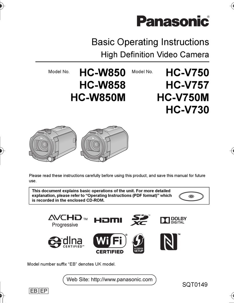 Panasonic HC-W850 Basic operating instructions