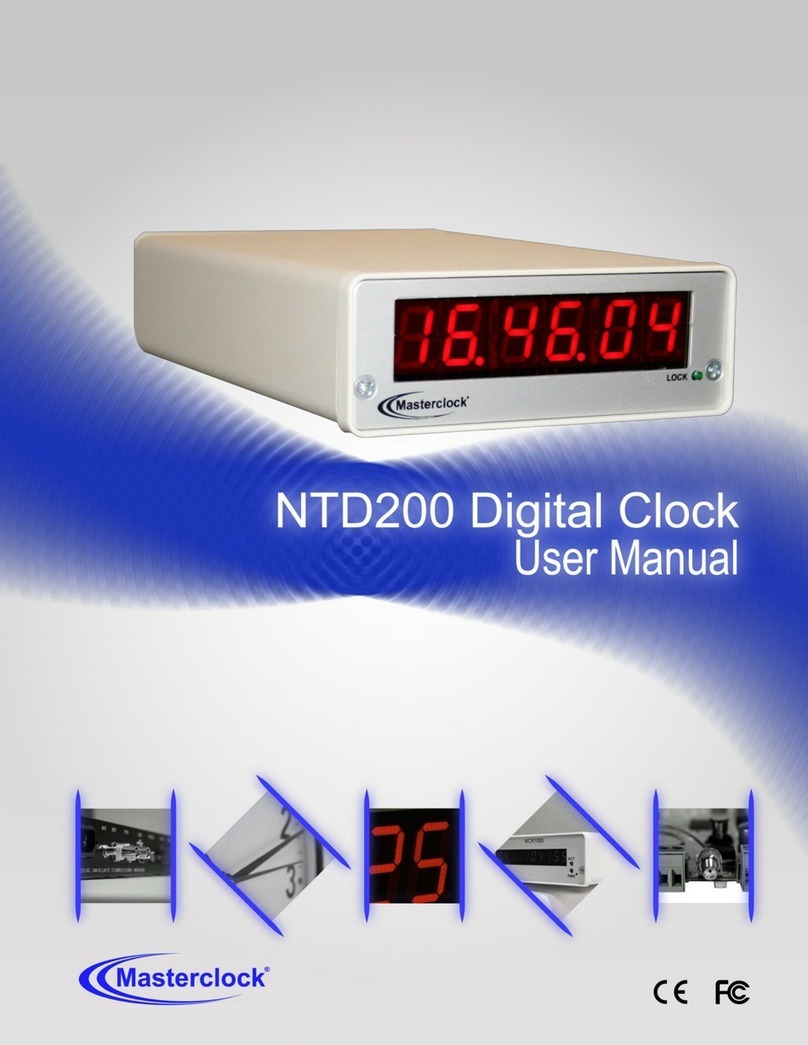 Masterclock NTD200 User manual