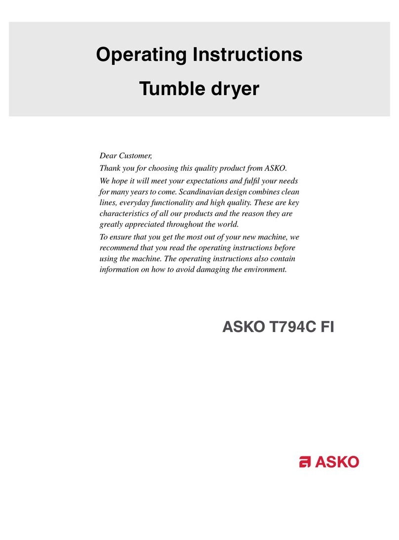 Asko T794C FI User manual