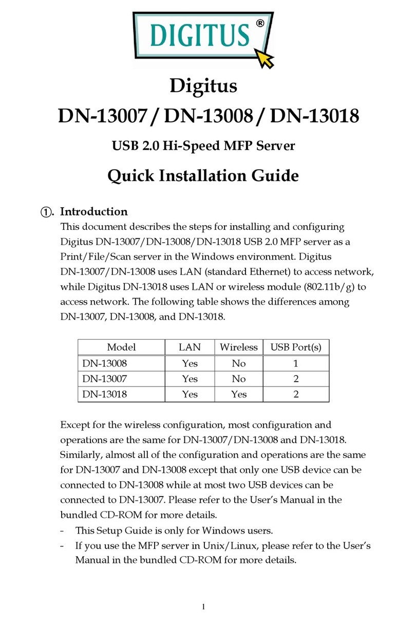 Digitus DN-13007 Quick installation guide