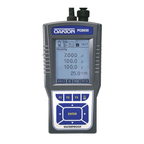 Oakton PCD 650 User manual