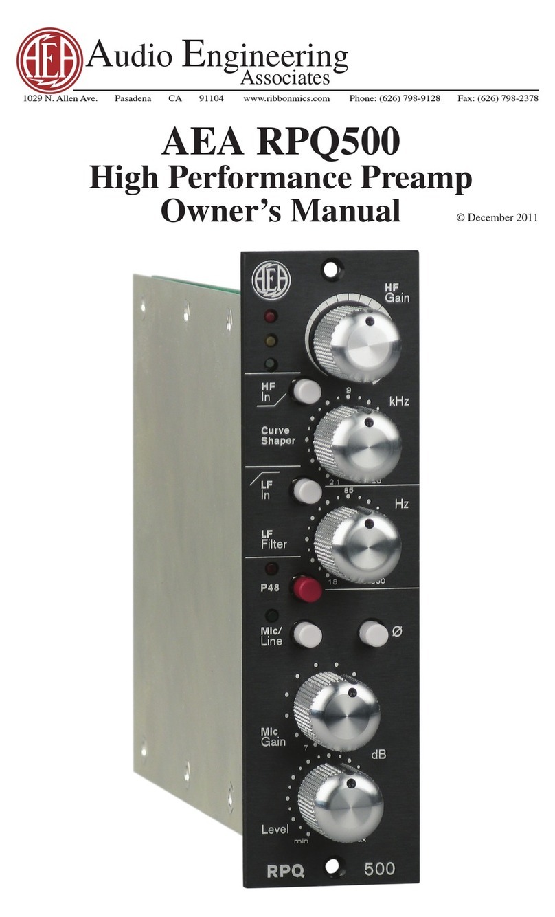 AEA AEA RPQ500 User manual