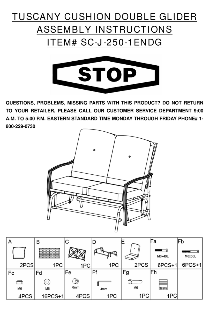 NUMARK INDUSTRIES COMPANY SC-J-250-1ENDG Assembly instructions