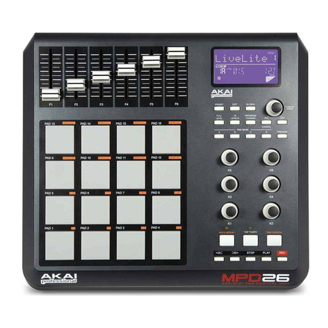 Akai MPD26 Operator's manual