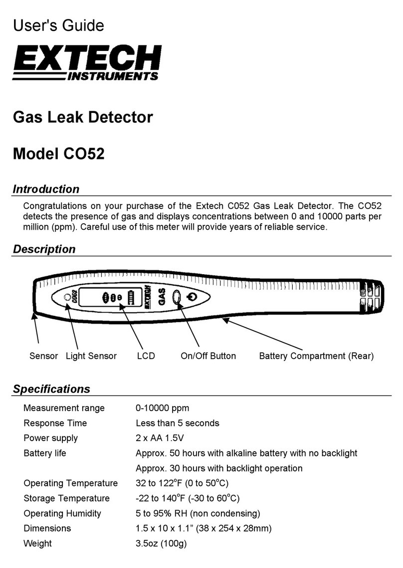 Extech Instruments CO52 User manual Extech Instruments CO52 User manual