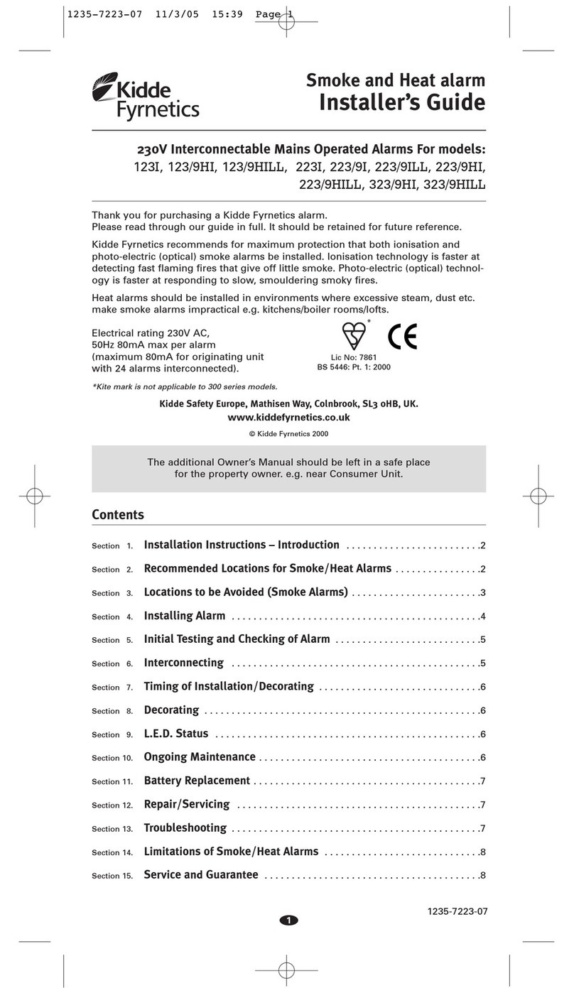Kidde 123I Installer's guide